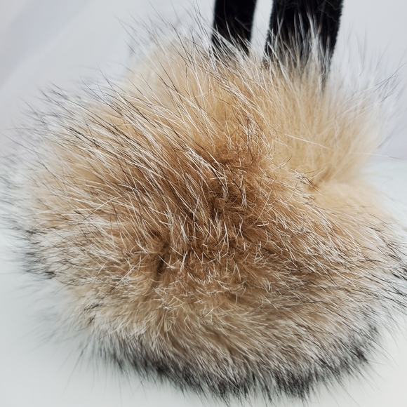 NWT$120 Surell Fox Fur Earmuffs with Velvet Band - Picture 4 of 6